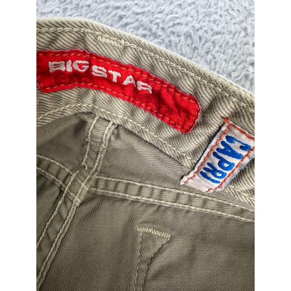 Womens Capri Pants Big Star NWT Size 24 Beige Cotton Blend Beach - Picture 7 of 11